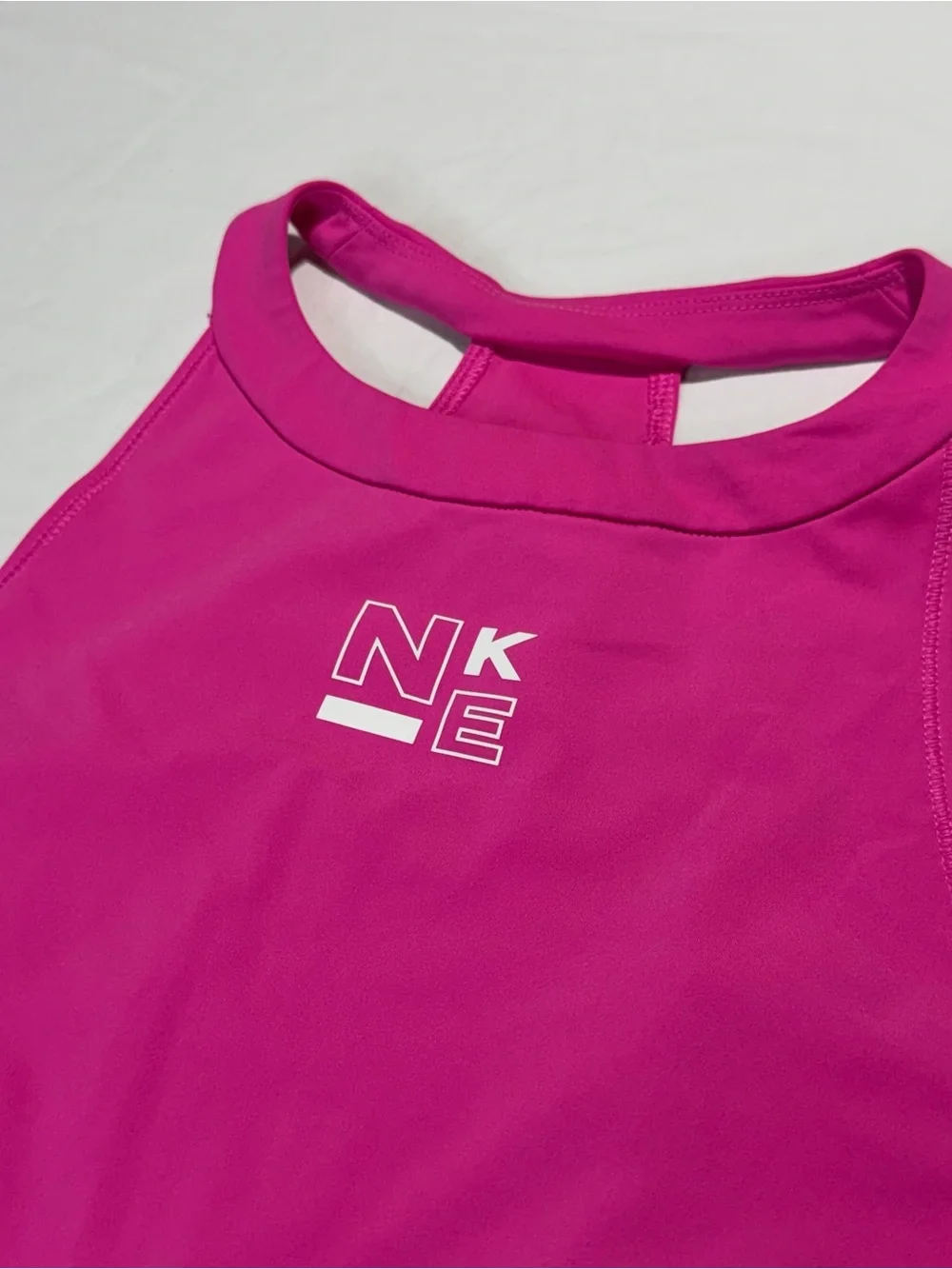 Nike Hot Pink Performance Cropped Tank